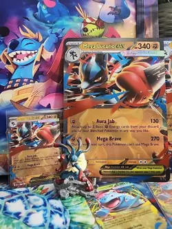 Pokemon TCG lucario Mega Evolution Figure Collection, jumbo and figure - Image 1