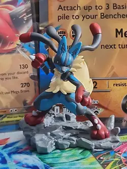 Pokemon TCG lucario Mega Evolution Figure Collection, jumbo and figure - Image 2