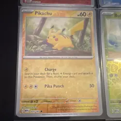 Pokemon Costco 151 Foil promo set Pikachu Squirtle, Charmander Bulbasaur - Image 4