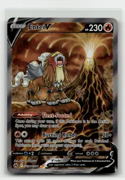 Entei V GG36/GG70 Crown Zenith: Galarian Gallery Pokemon Card NM - Image 1