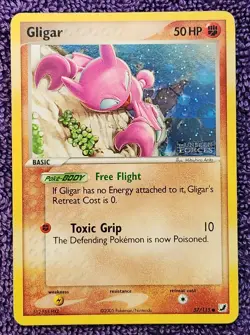 Gligar 57/115 Unseen Forces Stamped Reverse Holo Pokemon *NICE* - Image 1