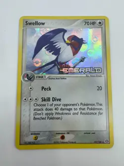 Pokemon TCG Mid-Era Swellow 41/106 Emerald Reverse Stamp Holo - Image 3