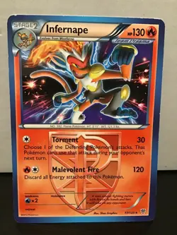 Infernape Pokemon Plasma Storm 17/135 Rare - Image 1