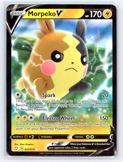 Morpeko V 037/072 Shining Fates Ultra Rare NM Pokemon TCG - Image 1