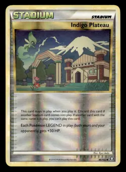 Indigo Plateau 86/102 HGSS Triumphant Pokemon Reverse Holo MP Celebi Cameo! - Image 1
