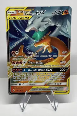 Reshiram & Charizard GX TAG TEAM 20/214 Unbroken Bonds Holo 270HP NM - Image 1