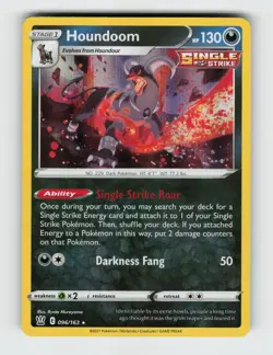 Houndoom 096/163 Holo Rare Battle Styles Pokemon 2021 Near Mint - Image 1