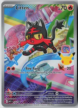 Litten 044 Holo Promo ME: Mega Evolution Promo Pokemon Near Mint - Image 1
