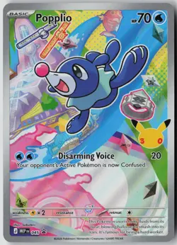 Popplio 045 Holo Promo ME: Mega Evolution Promo Pokemon Near Mint - Image 1