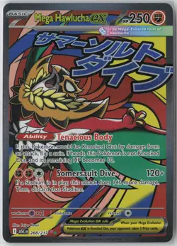 Mega Hawlucha ex [ASC - 268/217] Mega Attack Rare NM - Image 1
