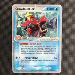 Pokemon TCG - Crawdaunt ex 99/110 LP [SWIRL💫] Holo Holon Phantoms - Image 1