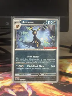 Pokemon TCG Obsidian Flames Umbreon 130/197 GameStop Stamped Promo - Image 1