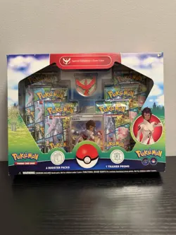 Pokemon GO Team Valor Special Collection Box Sealed Candela Promo 6 Booster Pack - Image 1