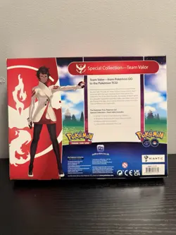 Pokemon GO Team Valor Special Collection Box Sealed Candela Promo 6 Booster Pack - Image 5