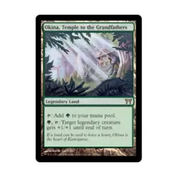 WOTC MtG Champions of Kamigawa Okina, Temple to the Grandfathers (R) (Foil) VG - Image 1
