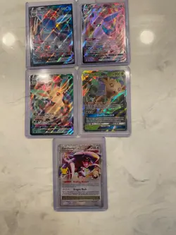Pokemon Eveelutions VMAX lot of 5! Espeon, leafeon, Glaceon, Garchomp level X! - Image 1