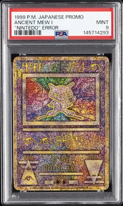 1998-99 POKEMON JAPANESE POKEMON JAPANESE PROMO ANCIENT MEW I PSA 9 - Image 1