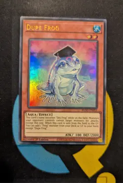 BLGG-EN055 Dupe Frog x3 Ultra Rare 1st Ed YuGiOh Playset - Image 2