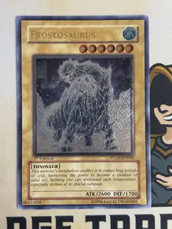 Frostosaurus STON-EN002 Ultimate Rare 1st Edition YuGiOh! NM - Image 3