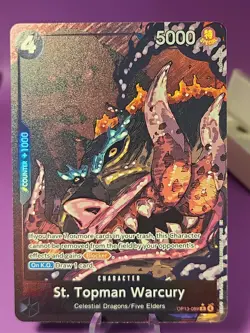 St. Topman Warcury (Alternate Art) OP13-089 Carrying On His Will One Piece Foil - Image 1