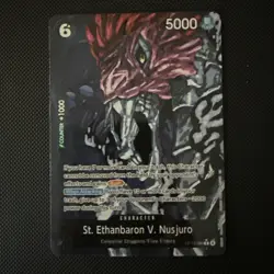 St. Ethanbaron V. Nusjuro (Alternate Art) OP13-080 Carrying On His Will Foil - Image 1