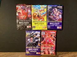 ONE PIECE 5 PACK LOT INCLUDING HEROINES EDITION + 4 PACKS SEE DESCRIPTION - Image 1