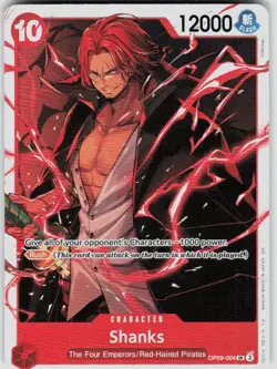 Shanks Foil OP09-004 Premium Booster Vol 2 PRB-02 One Piece - Image 1