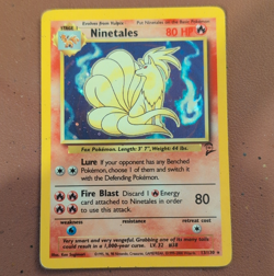 Pokemon TCG Ninetales Base Set 2 13/130 Holo Rare Card English 1999 - Image 1