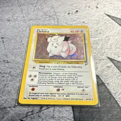 Pokemon TCG Clefairy Base Set 2 Holo Rare 6/130 English 2000 40 HP WOTC - Image 2