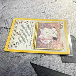 Pokemon TCG Clefairy Base Set 2 Holo Rare 6/130 English 2000 40 HP WOTC - Image 3