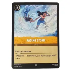 Lilo & Stitch Lilo Nani Stitch Disney Lorcana Card Raging Storm 28/204 NM - Image 1