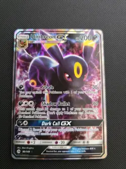 Pokemon TCG Umbreon GX 80/149 SM Base Set Ultra Rare Holo English HP 200 - Image 1