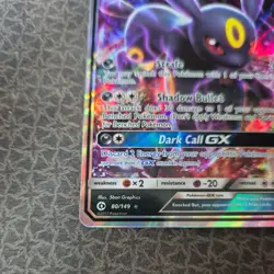Umbreon GX 80/149 SM Base Set Holo Ultra Rare English Pokemon TCG 2017 - Image 5