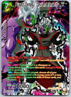 Dragon Ball Super Card Game Fused Zamasu, Deviant Tenacity Perfect... - NM - Image 1