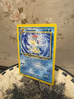 Pokemon TCG Croconaw Neo Genesis 1st Edition 31/111 Vintage Card played - Image 2