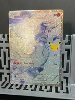 Reshiram 113/114 Celebrations Holo Pokemon Card - Image 3