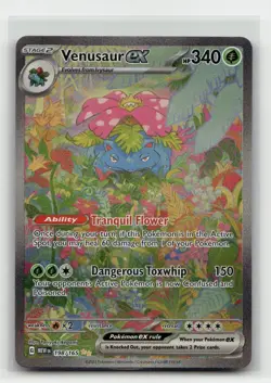 Venusaur ex - 198/165 SV: Scarlet & Violet 151 Pokemon Card NM - Image 1