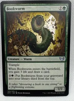 Bookwurm 123 Strixhaven: School of Mages U NM MTG Card - Image 1