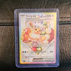 Eevee Plush Deck Box, 8 Cards, Eevee Ex Promo 174 Prismatic Evolutions SPC ETB - Image 3