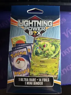 Pokemon TCG Lightning Power Box Kit - 15 Cards (14 Foil) + Mini Binder, English - Image 2