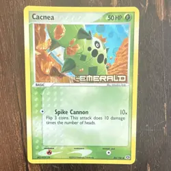 Pokemon Card - Cacnea Emerald 44/106 Reverse Holo Stamped - Image 1