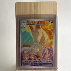 Pokemon TCG Rapidash Destined Rivals Illustration Rare Card 189/182 - Image 1