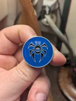 MTG Dimir Guild Pin - from Guilds of Ravnica Guild Kit (USED-Enamel - 1 in) x 1 - Image 4