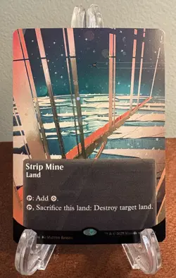 MTG Strip Mine Galaxy Foil Edge Of Eternities M0175 Magic The Gathering - Image 1
