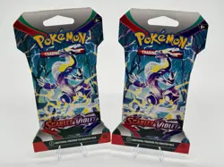 Pokemon (2) Three Packs Scarlet & Violet Sleeved Booster - Image 1