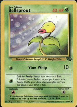 Bellsprout 1999 Jungle WOTC Vintage Pokemon Card 49/64 - Image 1
