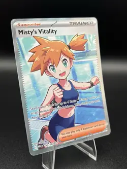(Factory Damage) Misty's Vitality 111/084 Ultra Rare Pitch Black Pokemon - Image 2