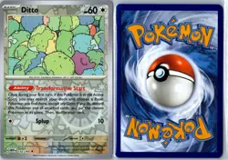Ditto 151 132/165 Rare Reverse Holo Near Mint - Pokemon Card - Image 3