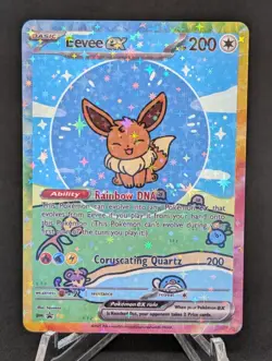 BUBBLE EEVEE EX POKEMON CARD * FAN ART * MEW FRIENDS Paldean 232/091 - Image 1