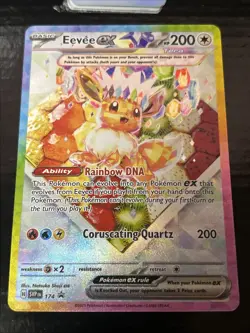 Pokemon TCG Eevee ex Full Art Holo Promo SVP Scarlet & Violet 174 - Image 1